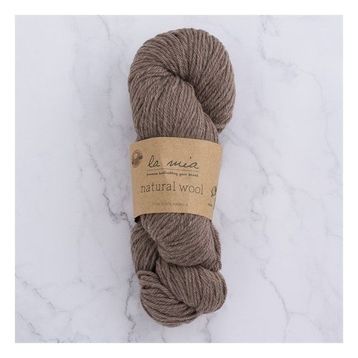 La Mia Natural Wool 33604 H5 Açık Kahverengi El Örgü İpi