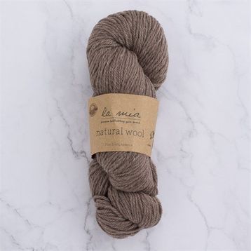 La Mia Natural Wool 33604 H5 Açık Kahverengi El Örgü İpi
