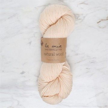 La Mia Natural Wool 34394 L289 Krem El Örgü İpi