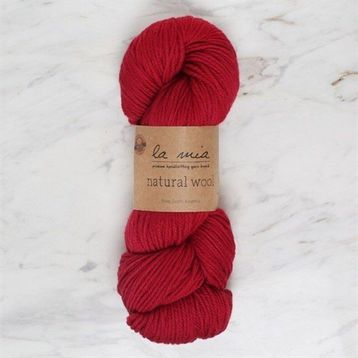 La Mia Natural Wool 34395 L893 Koyu Kırmızı El Örgü İpi
