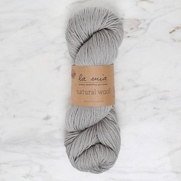La Mia Natural Wool 34396 L946 Gri El Örgü İpi