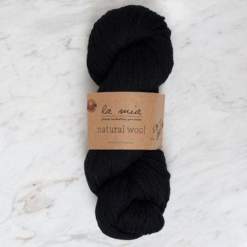La Mia Natural Wool 34398 L815 Siyah El Örgü İpi