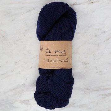 La Mia Natural Wool L630 Lacivert El Örgü İpi