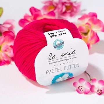 La Mia Pastel Cotton 33613 L058 Fuşya El Örgü İpi