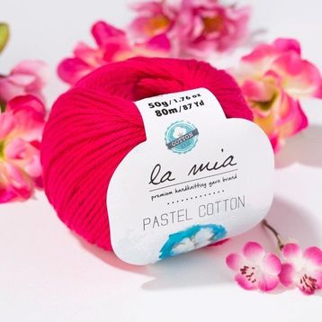 La Mia Pastel Cotton 33613 L058 Fuşya El Örgü İpi