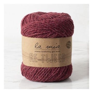 La Mia Re-Tweed 34402 L189 Bordo Melanj El Örgü İpi