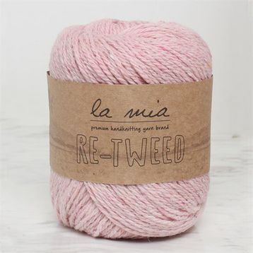 La Mia Re-Tweed 34414 L101 Açık Pembe Melanj El Örgü İpi