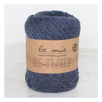 La Mia Re-Tweed L108 Lacivert Melanj El Örgü İpi