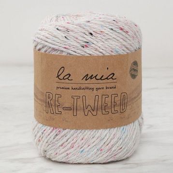 La Mia Re-Tweed L155 Krem Melanj El Örgü İpi