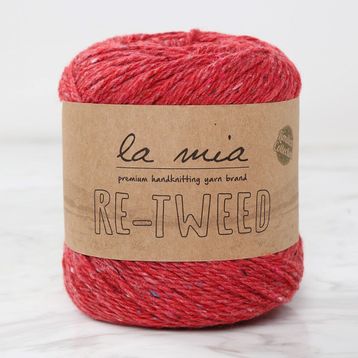 La Mia Re-Tweed L165 Kırmızı Melanj El Örgü İpi