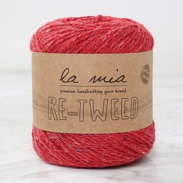 La Mia Re-Tweed L165 Kırmızı Melanj El Örgü İpi