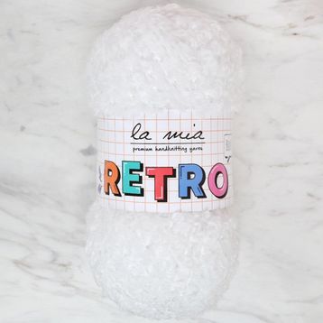 La Mia Retro LM1002 Beyaz El Örgü İpi