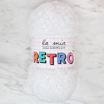 La Mia Retro LM1002 Beyaz El Örgü İpi