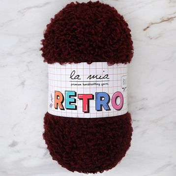 La Mia Retro LM3201 Koyu Kahverengi El Örgü İpi