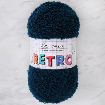 La Mia Retro LM5206 Petrol Mavisi El Örgü İpi