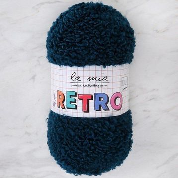 La Mia Retro LM5206 Petrol Mavisi El Örgü İpi