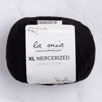 La Mia XL Mercerized 33758 1 Siyah El Örgü İpi