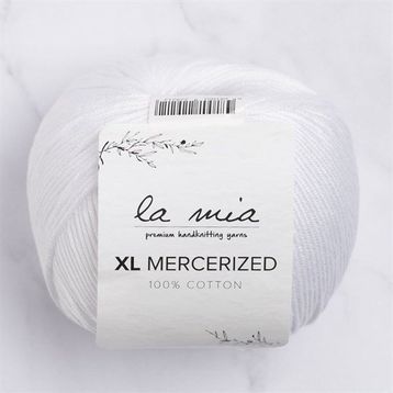 La Mia XL Mercerized 33759 2 Beyaz El Örgü İpi