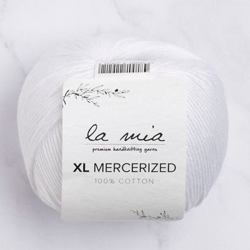 La Mia XL Mercerized 33759 2 Beyaz El Örgü İpi
