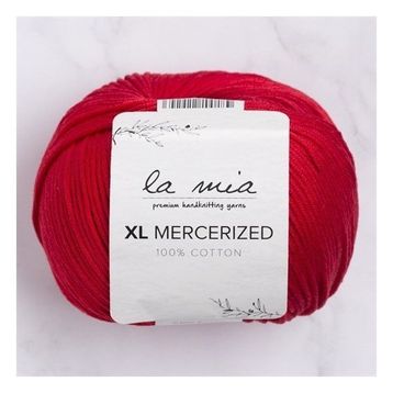 La Mia XL Mercerized 33762 19 Kırmızı El Örgü İpi