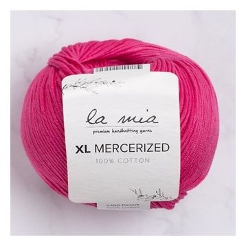 La Mia XL Mercerized 33763 35 Fuşya El Örgü İpi