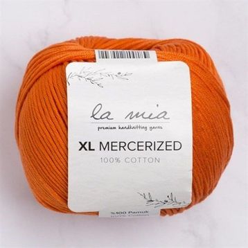 La Mia XL Mercerized 33772 194 Turuncu El Örgü İpi