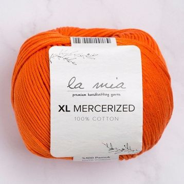 La Mia XL Mercerized 33772 194 Turuncu El Örgü İpi