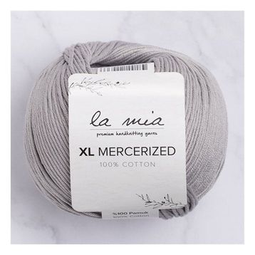 La Mia XL Mercerized 33774 232 Gri El Örgü İpi