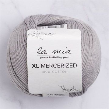 La Mia XL Mercerized 33774 232 Gri El Örgü İpi