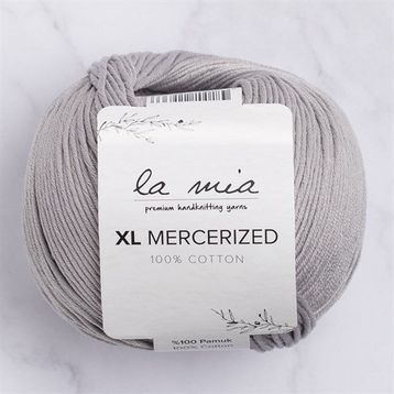 La Mia XL Mercerized 33774 232 Gri El Örgü İpi