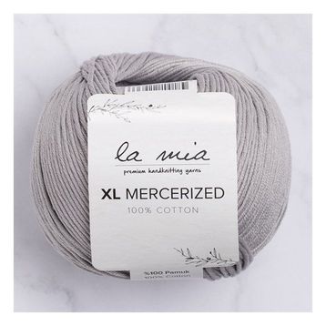 La Mia XL Mercerized 33774 232 Gri El Örgü İpi