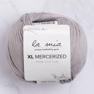 La Mia XL Mercerized 33774 232 Gri El Örgü İpi