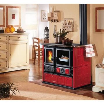 La Nordica 7015120 Rosa 4.0 Maiolica Kırmızı Kuzine Soba