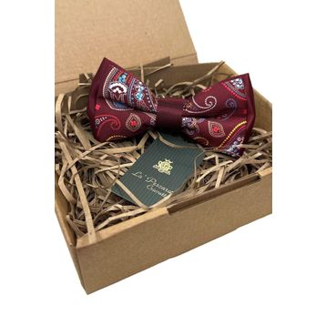 La Pescara P1714 Bordo Şal Desen Papyon