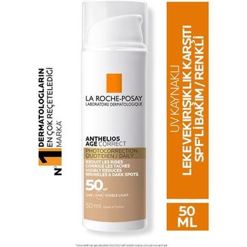 La Roche Posay 50 ml Anthelios Age Correct Daily CC Tinted SPF50+ Cream