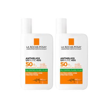 La Roche-Posay Anthelios Uvmune 400 SPF50+ Oil Control Fluid 2x50 ml Yüz Güneş Kremi