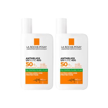La Roche-Posay Anthelios Uvmune 400 SPF50+ Oil Control Fluid 2x50 ml Yüz Güneş Kremi