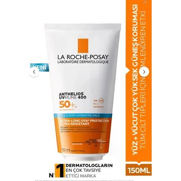 La Roche Posay Anthelios Uvmune SPF 50+ 150 ml Yüz ve Vücut Güneş Sütü