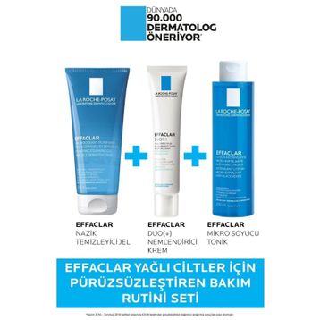 La Roche-Posay Effaclar Yağlı Ciltler için Pürüzsüzleştiren Bakım Rutini Seti