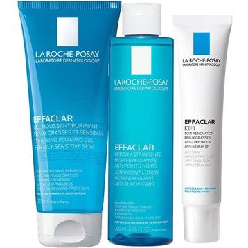La Roche-Posay Effaclar Yağlı Ciltler İçin Pürüzsüzleştiren Siyah Nokta Karşıtı Bakım Seti