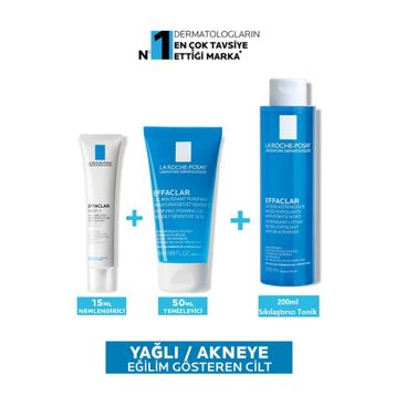 La Roche-Posay ST01409 Effaclar Yağlı Akneli Ciltler Pürüzsüzleştirmeye Yardımcı Bakım Seti