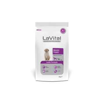 La Vital Maxi Puppy Kuzu Etli 3 kg Büyük Irk Yavru Kuru Köpek Maması