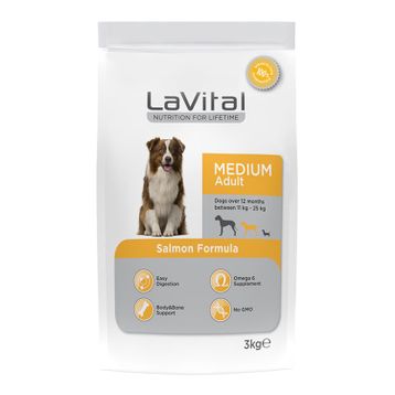 La Vital Medium Adult Somonlu 3 kg Orta Irk Yetişkin Kuru Köpek Maması
