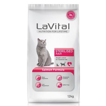La Vital Sterilesed Somonlu Kısırlaştırılmış 12 kg Yetişkin Kedi Maması