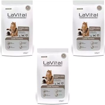 La Vital Sterilised Kuzulu Kısırlaştırılmış 3x1.5 kg Kuru Kedi Mama