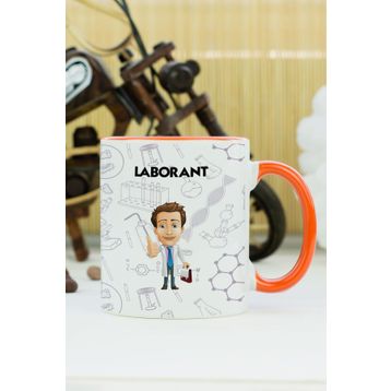 Laborant Turuncu Kupa Bardak