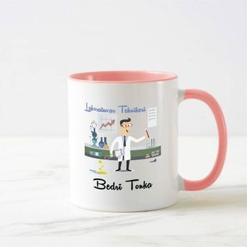 Laboratuvar Teknikeri Pembe Kupa Bardak