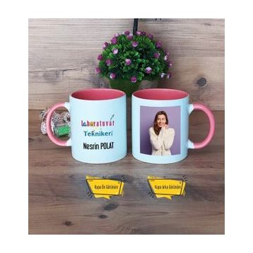 Laboratuvar Teknikeri Pembe Kupa Bardak