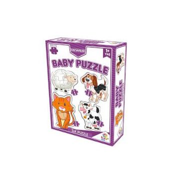 Laço Games 2+3+4+5 Parça Baby Hayvanlar Puzzle