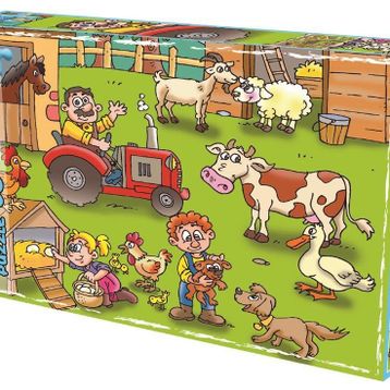Laço Kids Çiftlik 50 Parça Kutu Puzzle